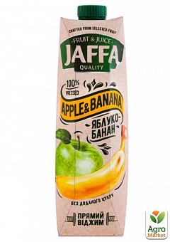 Яблочно-банановый сок NFC ТМ "Jaffa" tpa 0,95 л1