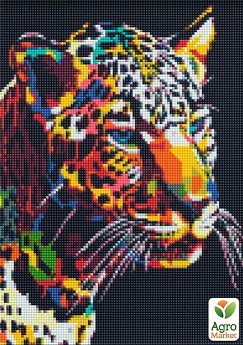 Алмазна мозаїка – Ягуар поп-арт Ідейка AMO7214
