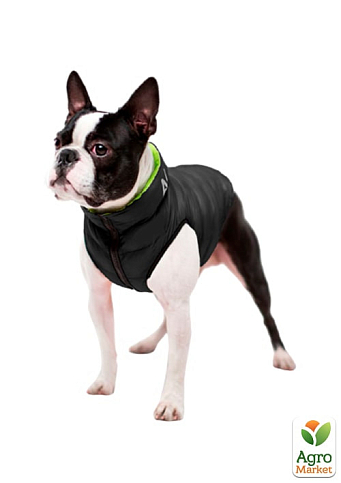 Курточка для собак AiryVest двостороння, розмір XS 25, салатово-чорна (1668)  - фото 2