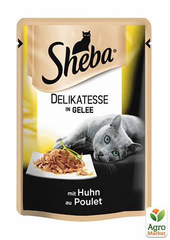 Корм для кошек Delikatesse in Gelee (с курицей в желе) ТМ "Sheba" 85 г
