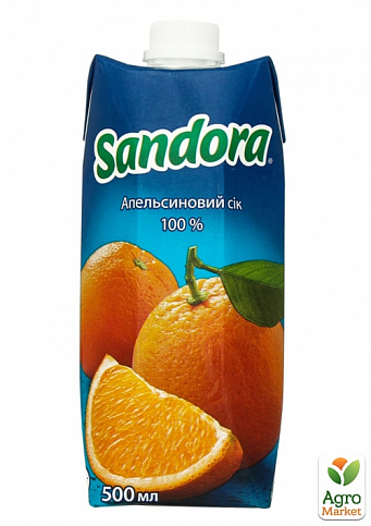 Сік апельсиновий ТМ "Sandora" 0,5л упаковка 15шт - фото 2