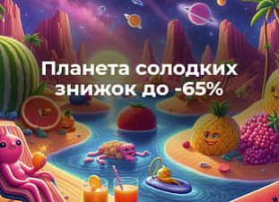 Планета солодких знижок до -65%!