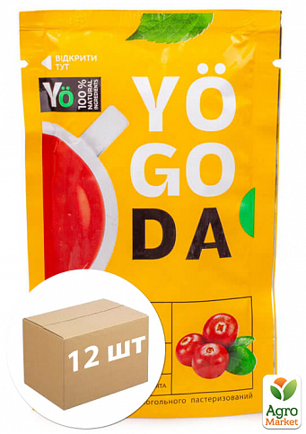 Чай клюквенный (с лаймом и мятой) ТМ "Yogoda" 50г упаковка 12шт