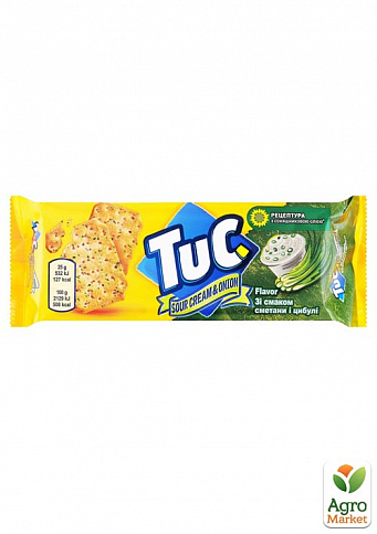 Крекер со вкусом Сметаны с луком ТМ "Tuc" 100г упаковка 24шт - фото 2