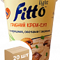 Крем-суп грибний з шампіньйонами, овочами та зеленню б/п ТМ "Fitto light" (склянка) 40г упаковка 20 шт
