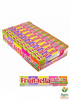 Жевательные конфеты (радуга) ТМ "Фрут-телла" 41гр упаковка 20шт2