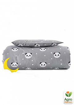 Комплект постельного белья "Панда" для младенцев ТM PAPAELLA серый 8-33346*0021