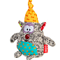 Игрушка для собак Медведь с пищалкой GiGwi Plush, текстиль, 10 см (75044)