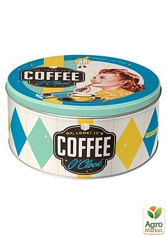 Коробка для зберігання "Round L Coffee O'Clock" Nostalgic Art (30606)1