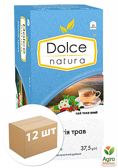 Чай Магия трав (травяной) ТМ "Dolce Natura" 25 пакетиков по 1,5г упаковка 12шт2