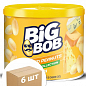 Арахис жареный соленый в банке со вкусом сыра 120 г ТМ "BIG BOB" упаковка 6 шт