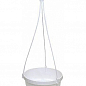 Вазон подвесной "Белый Doniczka" высота 12.5см, диаметр 20см