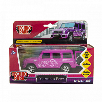 Автомодель GLAMCAR  - MERCEDES-BENZ G-CLASS (фиолетовый) - фото 5
