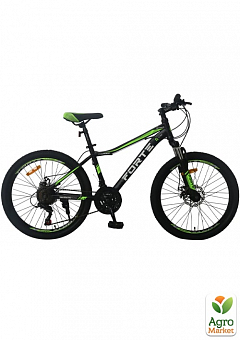 Велосипед FORTE WARRIOR розмір рами 15" розмір коліс 24" чорно-зелений (117806)1