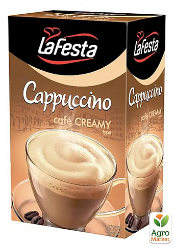 Капучино (вершки) у блістері ТМ "La Festa" 12,5г упаковка 10 стіков