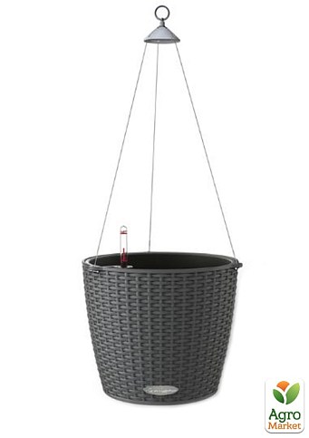 Розумний вазон з автополивом Lechuza Cottage Nido 28, антрацит (15193)