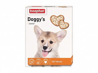 Beaphar Doggy's Junior Вітамінізовані ласощі для цуценят, 80 табл. 80 г (1257530)
