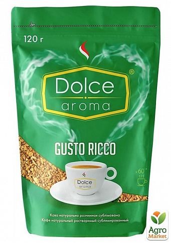 Кофе растворимый (дой-пак) ТМ "Dolce Aroma" 120 г упаковка 12шт - фото 2