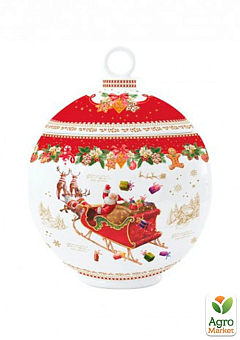 Порцелянова банка для печива в кольоровій коробці "Різдвяні спогади" 15,5 см (R1238#CHTR)1