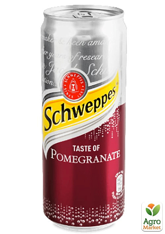Газированный напиток со вкусом Граната ТМ "Schweppes" 0,33л упаковка 12 шт - фото 2