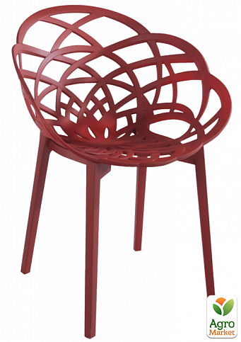 Кресло Papatya Flora матовый красный кирпич сиденье, ножки матовый кирпич (2313)