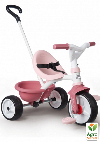 Детский металлический велосипед 2 в 1 "Би Муви", розовый, 68 х 52 х 52 см, 15 мес. Smoby Toys - фото 2