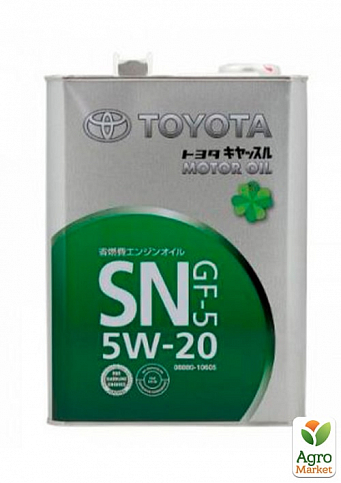 Моторное масло Toyota Motor Oil SN GF-5 / 5W20 / 4л. / 08880-10605 TOYOTA TOY 08880-10605