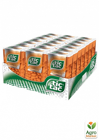 Драже зі смаком апельсина Tiс-Tac 49г упаковка 24шт - фото 3