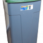 Бак мусорный 90л зелено-серый (3326)