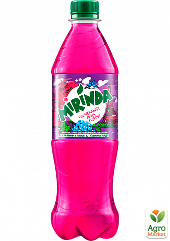 Газированный напиток Mixit Гранат-виноград ТМ "Mirinda" 0.5л упаковка 12шт - фото 2