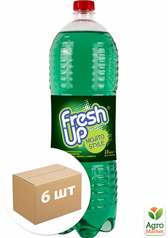 Вода сильногазована (Мохіто) ТМ "Fresh Up" 2л упаковка 6 шт