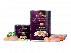 Nuevo Kitten Chicken Влажный корм для котят с курицей, рисом и маслом лосося  400 г (5952260)1