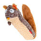 Игрушка для собак Белка с пищалкой GiGwi Plush, текстиль, 29 см (75309)