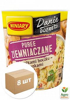 Картопляне пюре швидкого приготування (Бекон) ТМ "Winiary" 50г упаковка 8 шт2