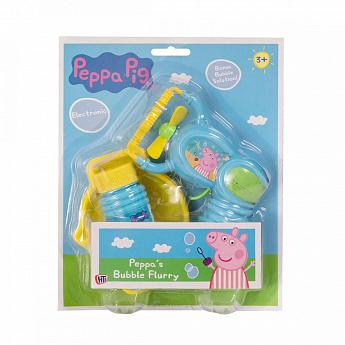 Игровой набор с мыльными пузырями PEPPA PIG – БАББЛ-ВСПЛЕСК (с электронным бластером) - фото 3