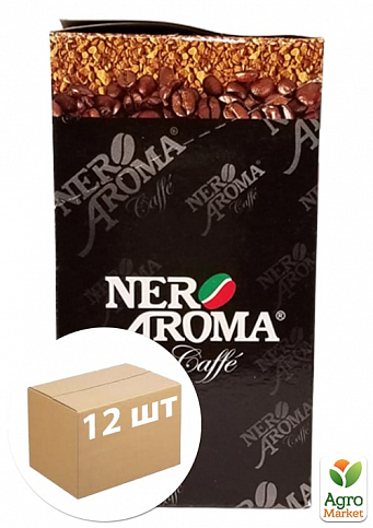 Кофе растворимый (черный) пачка ТМ "Nero Aroma" 25 стиков по 2г упаковка 12шт
