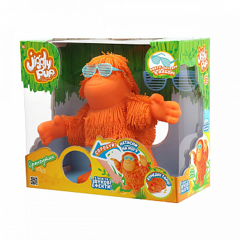 Интерактивная игрушка JIGGLY PUP - ТАНЦУЮЩИЙ ОРАНГУТАН (оранжевый) - фото 2