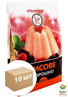 Борошно рисове ТМ "Сто Пудів" 500г упаковка 10 шт1