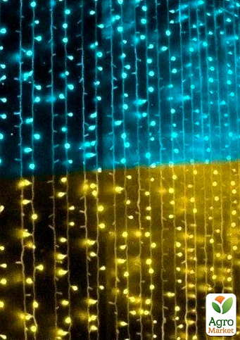 Світлодіодна патріотична гірлянда `Прапор України` 280 Led, 2*1 м