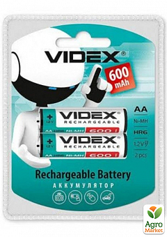 Аккумуляторы  VIDEX АА 600 перезаряжаемые V-291826 ( упаковка 2 шт.)1