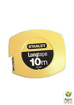 Рулетка вимірювальна Longtape довжиною 10 м, шириною 9.5 мм, у пластмасовому корпусі STANLEY 0-34-102 (0-34-102)1