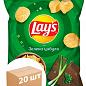 Картопляні чіпси (Зелена цибуля) ТМ "Lay`s" 133г упаковка 20шт
