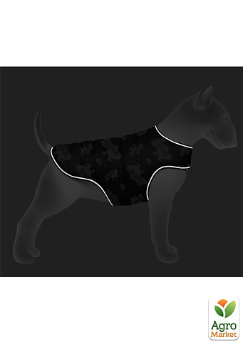 Куртка-накидка для собак WAUDOG Clothes, рисунок "Калина", XS, А 26 см, B 33-41 см, С 18-27 см (502-0228) - фото 2