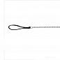 Поводок-цепь металл, с кожаной ручкой для собак (1м/3мм) "TRIXIE" TX-14042