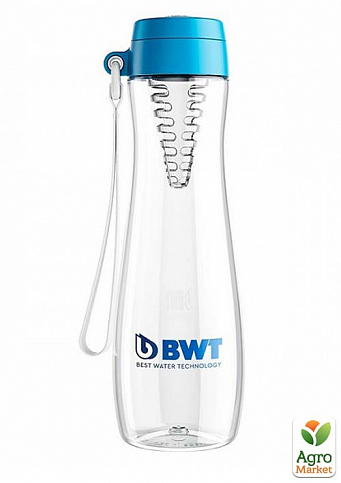 Пляшка BWT для води блакитна зі вставкою