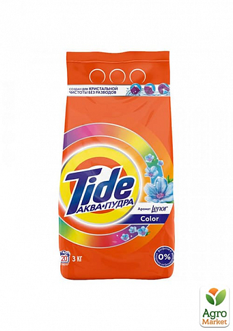 TIDE стиральный порошок Аква-Пудра Color Touch of Lenor Fresh 3 кг