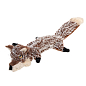 Игрушка для собак Волк с пищалками GiGwi Plush, текстиль, 37 см (75325)