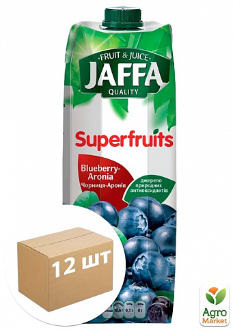 Черника-арония Нектар Superfruits ТМ "Jaffa" tpa 0.95 л упаковка 12 шт
