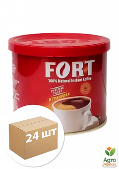 Кава гранульована (залізна банка) ТМ "Форт" 50 г упаковка 24шт1
