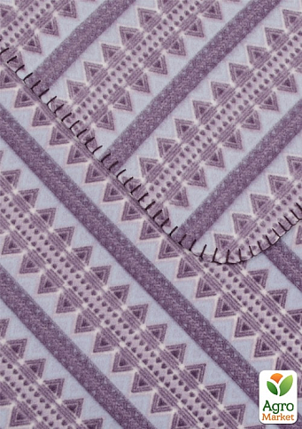 Плед флисовый "Полар" Полоса с рубчиком (фиолетовый) 220х160см 170770 - фото 2